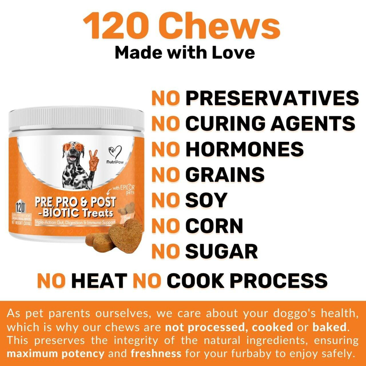 Pre, Pro & Postbiotic Digestive Treats