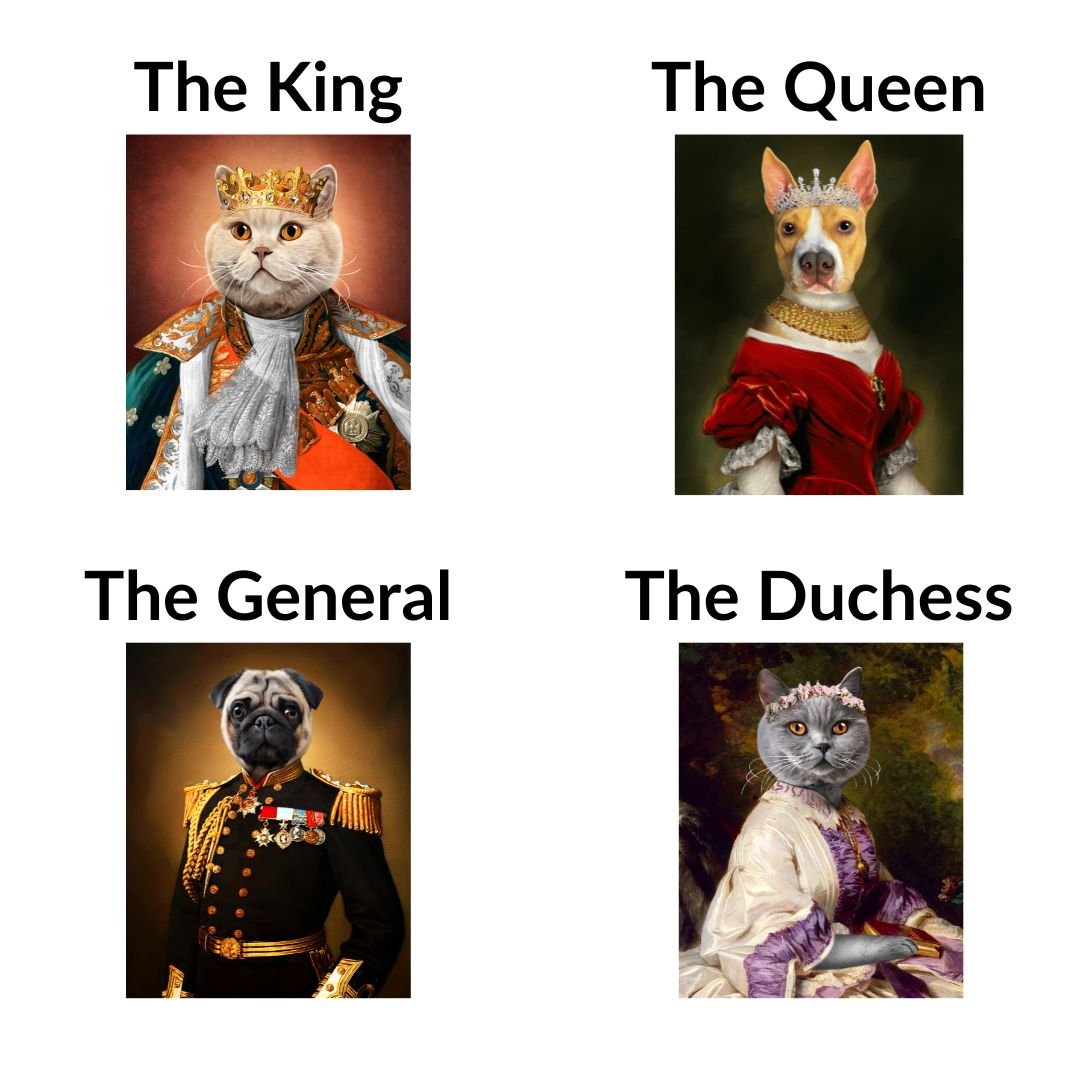The Duchess - Renaissance Pet Portrait